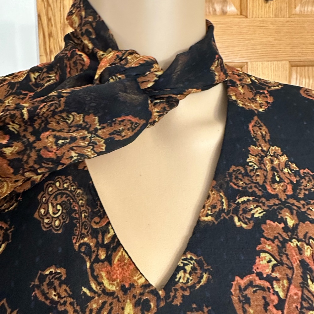 Victoria Secret Lascana Black & Browns sheath dress - keyhole sleeves & … - Picture 7 of 11